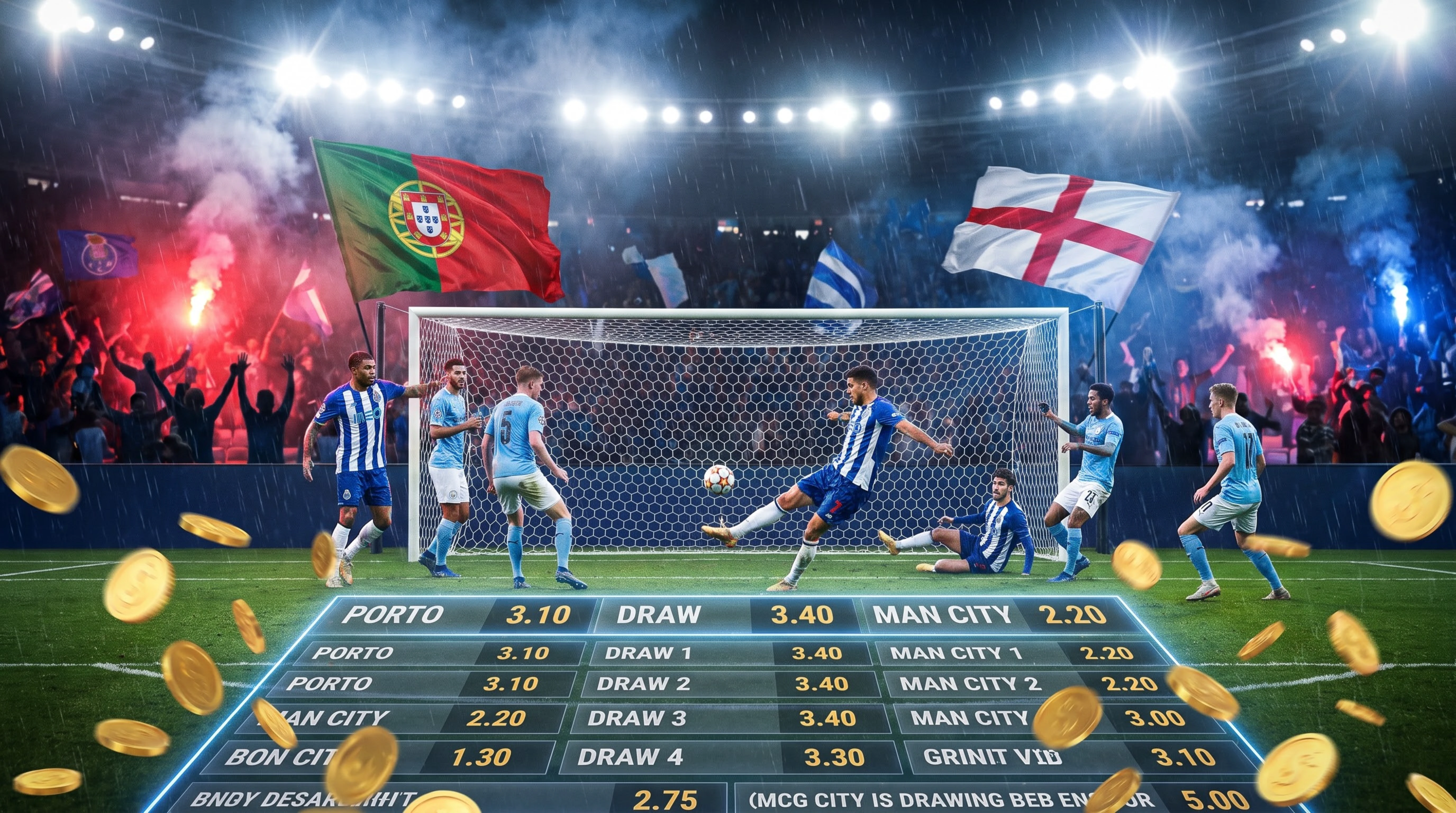 Soi kèo Porto vs Man City Champions League